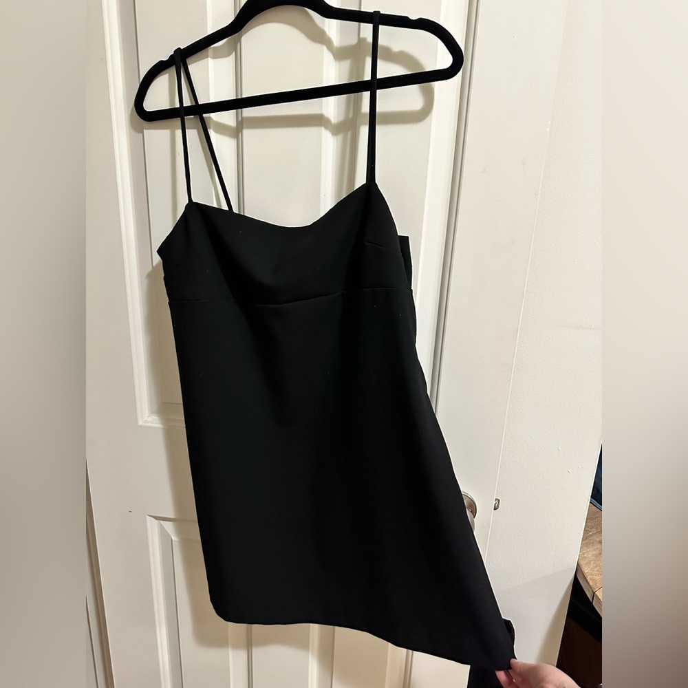 Zara black babydoll dress size large
